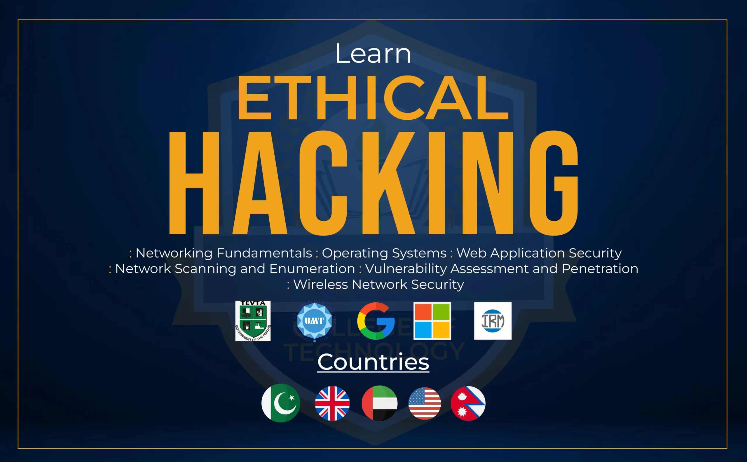 CEH Ethical Hacking Training Course in Lahore Pakistan - Cyber Security  Training Course in Lahore