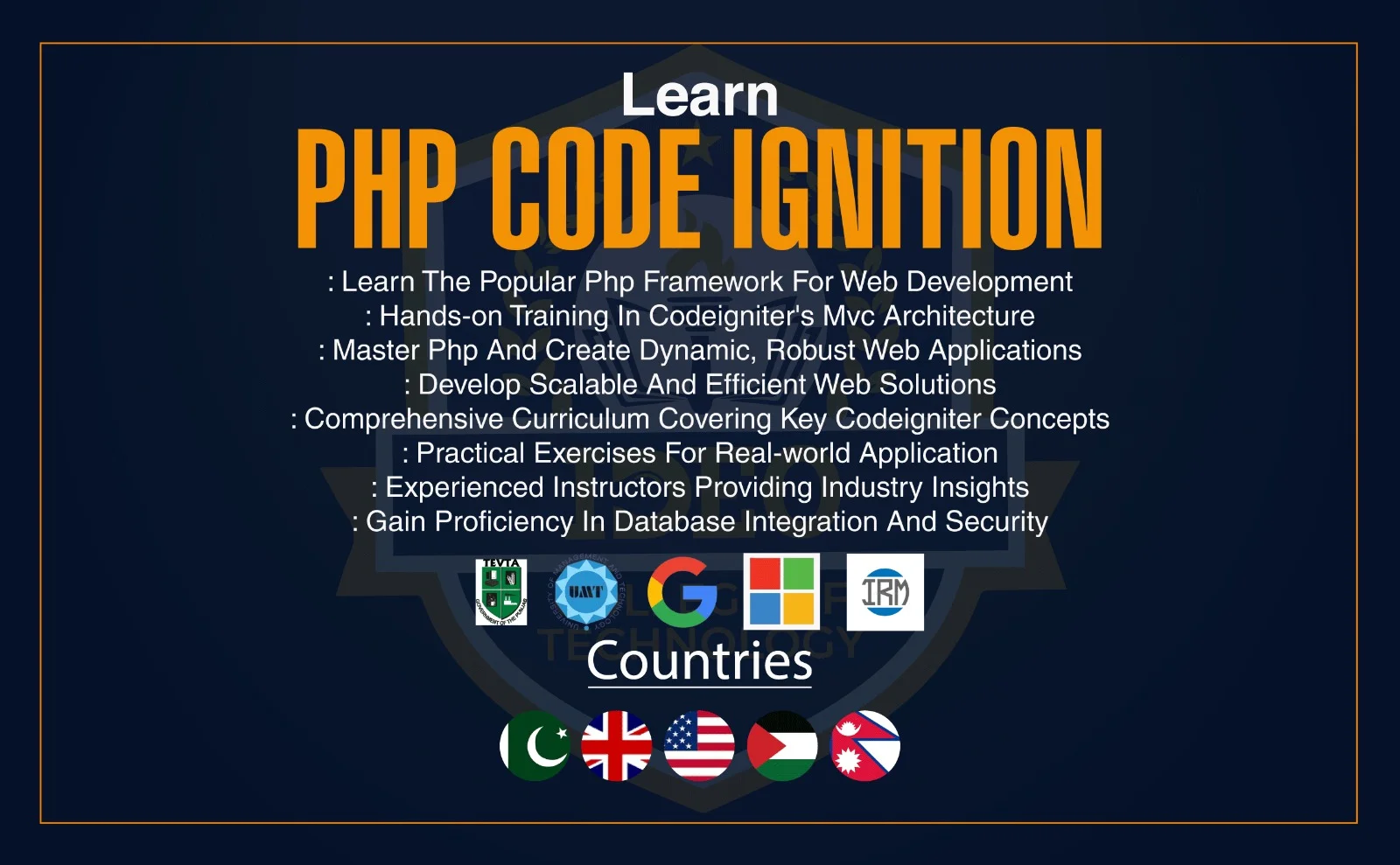 php code ignition course in lahore