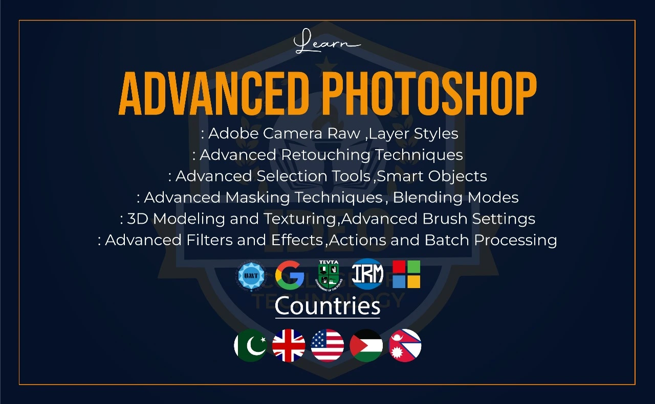 Advance photoshop course in lahore