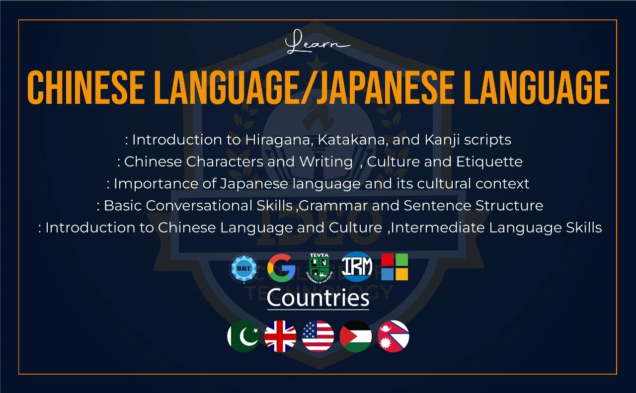 Chinese-Japanese Language course in lahore